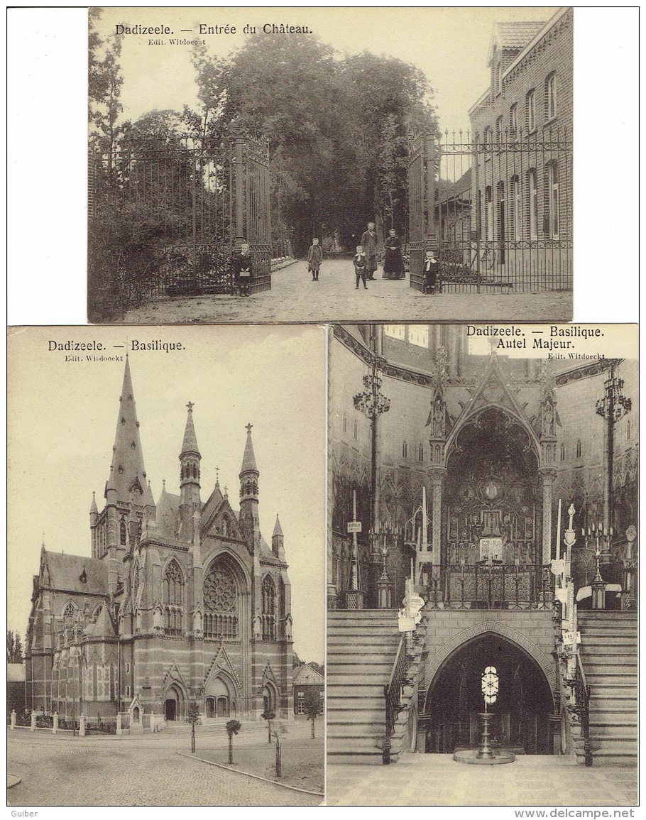 Dadizeele Entree Du Chateau Animée , Basilique  3 CARTES - Moorslede