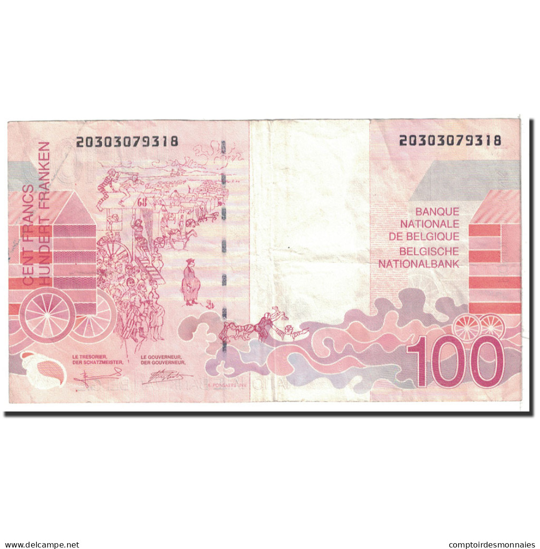 Billet, Belgique, 100 Francs, 2001, Undated, KM:147, TTB - 100 Francos