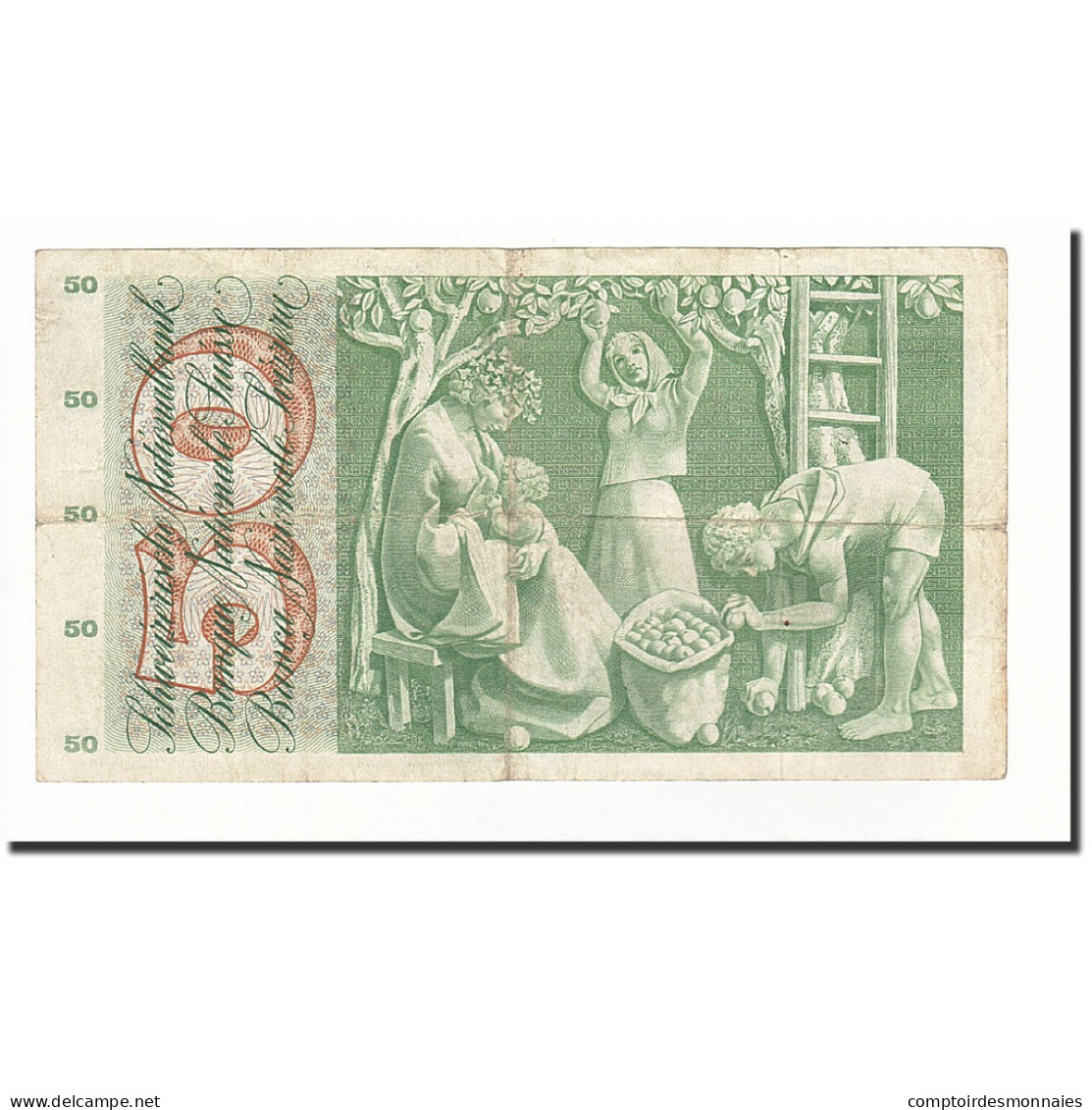 Billet, Suisse, 50 Franken, 1955-07-07, KM:47a, TB - Suiza
