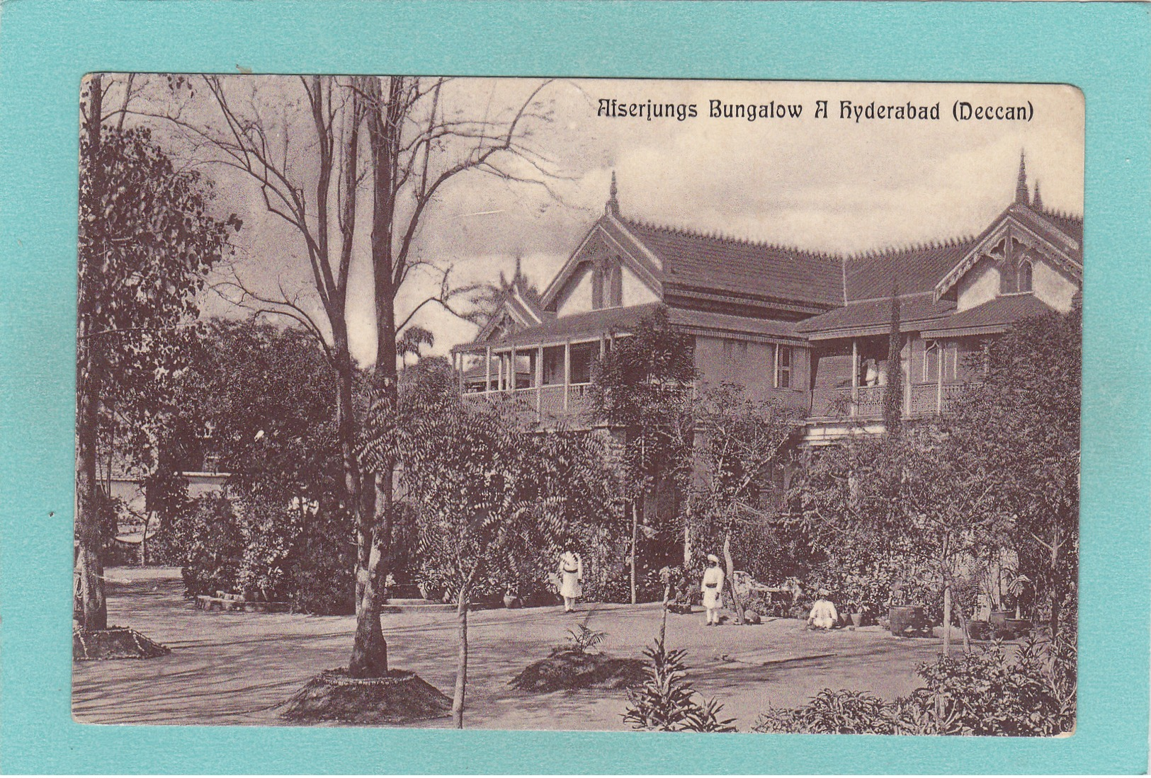 Old Postcard Of Alserjungs Bungalow Hyderabad, Telangana, India,R34. - India