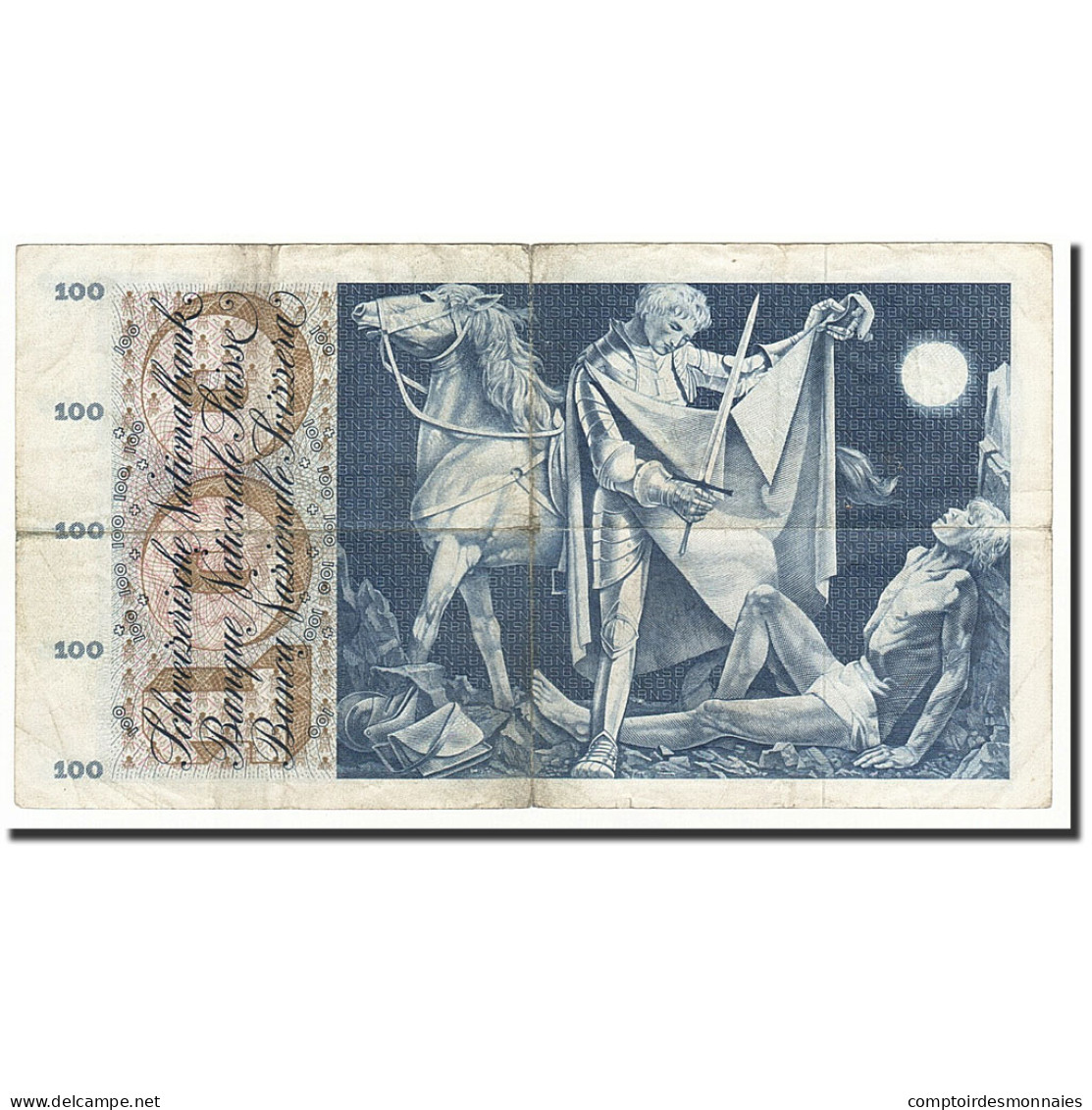 Billet, Suisse, 100 Franken, 1958-12-18, KM:49c, B+ - Zwitserland