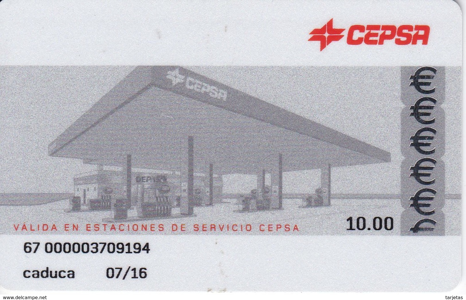 TARJETA DE GASOLINERA CEPSA  (no Es Tarjeta Telefonica) PETROLEO - Olie