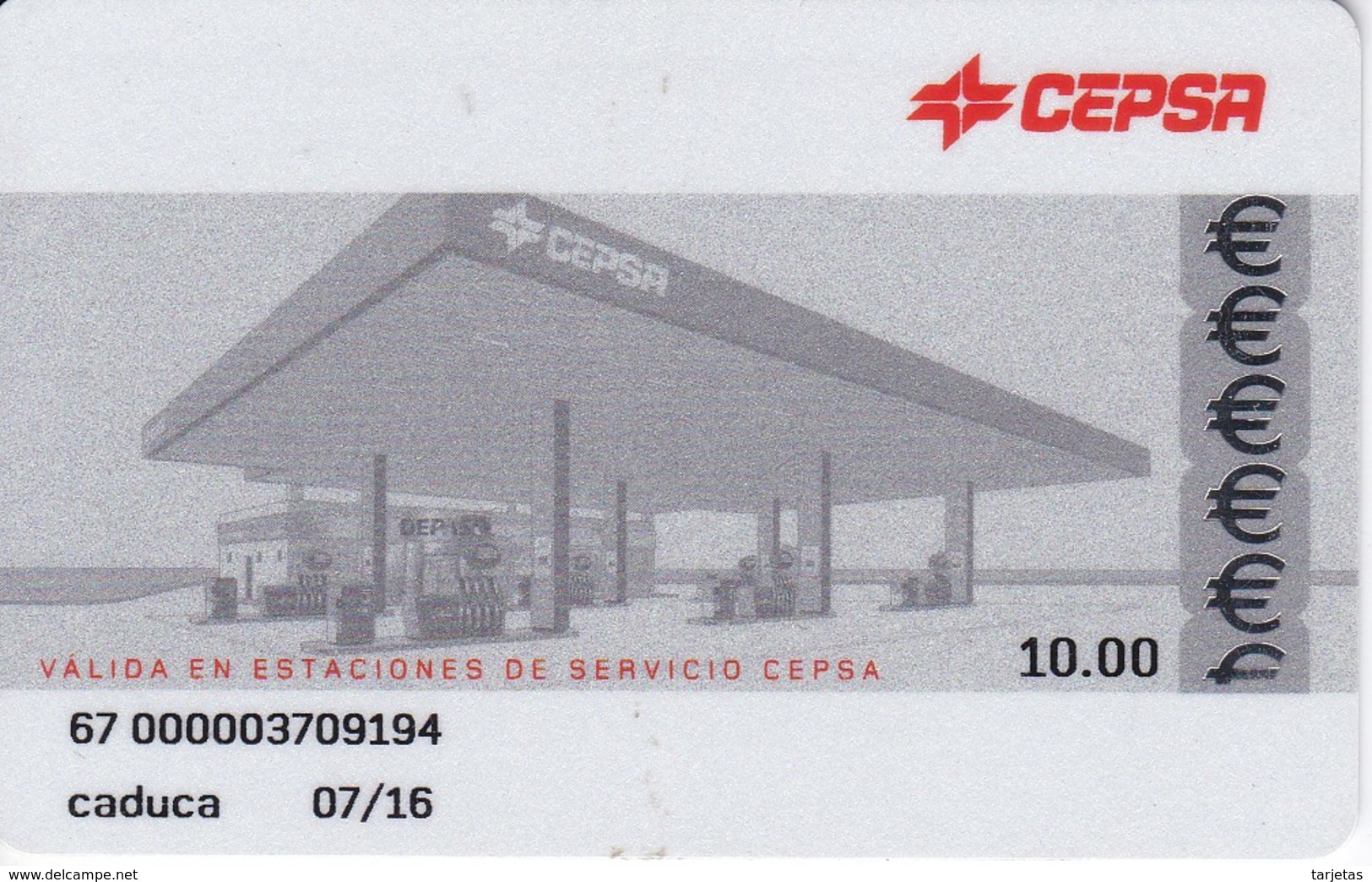 TARJETA DE GASOLINERA CEPSA  (no Es Tarjeta Telefonica) PETROLEO - Petrolio