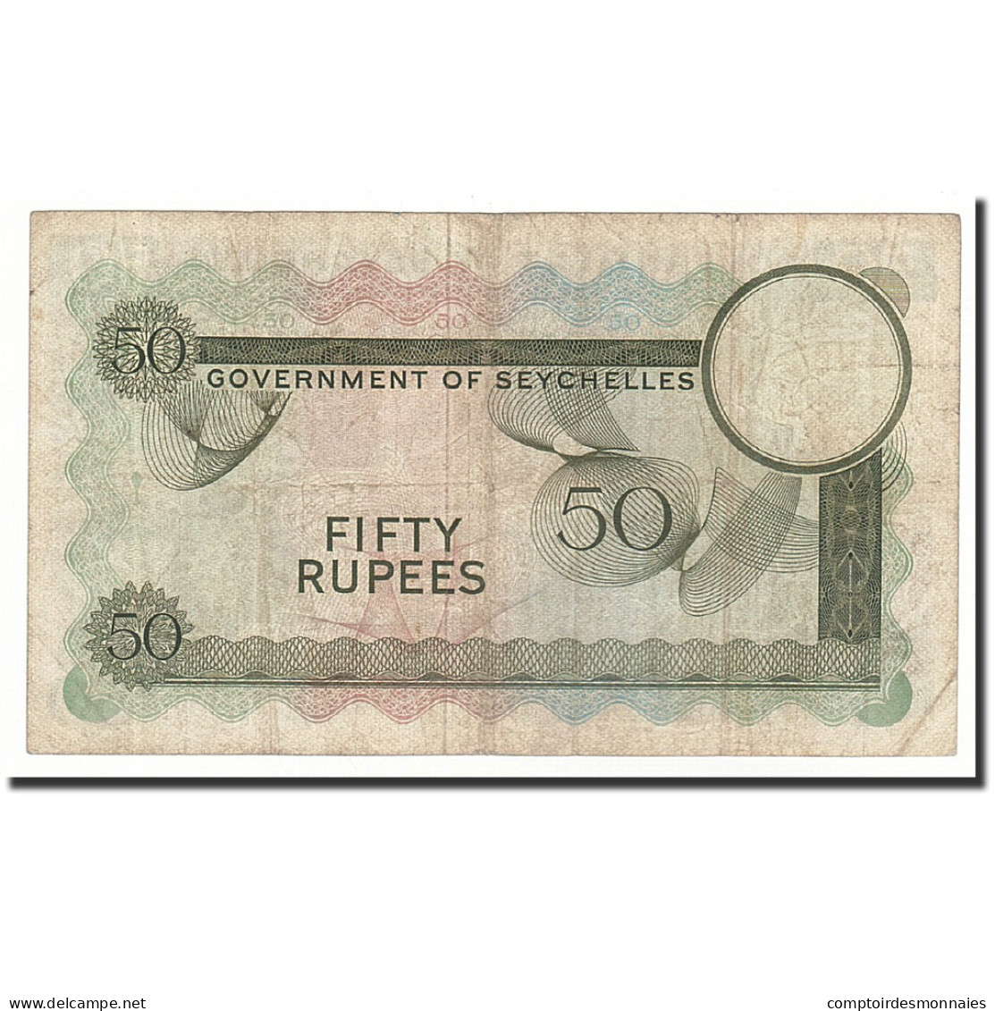 Billet, Seychelles, 50 Rupees, 1969, 1969-01-01, KM:17b, TTB - Seychelles