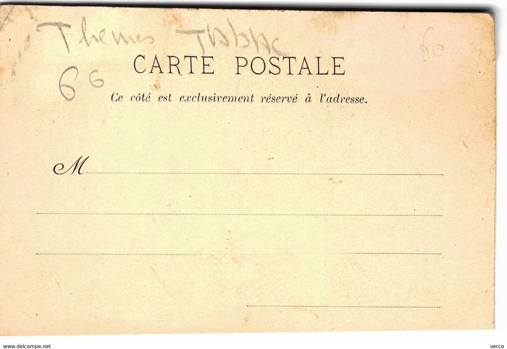 Carte Postale Ancienne De TABAC - Tabacco