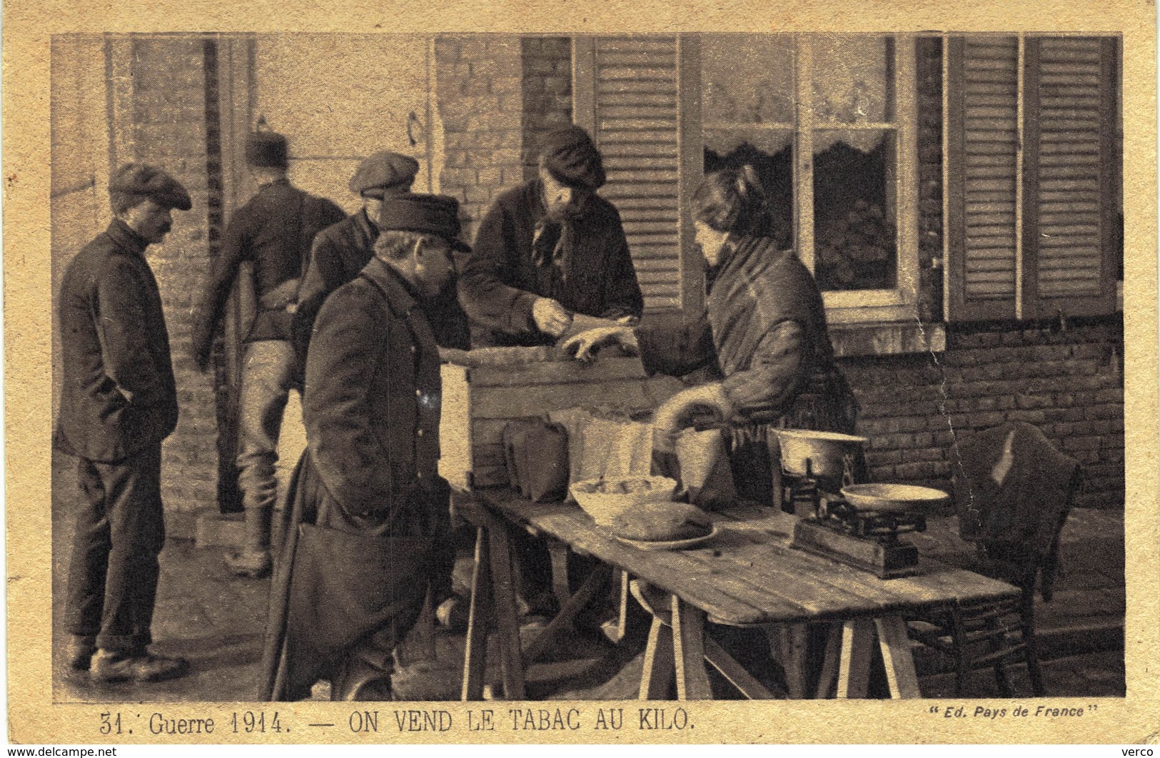 Carte Postale Ancienne De TABAC - GUERRE 1914 - Tobacco