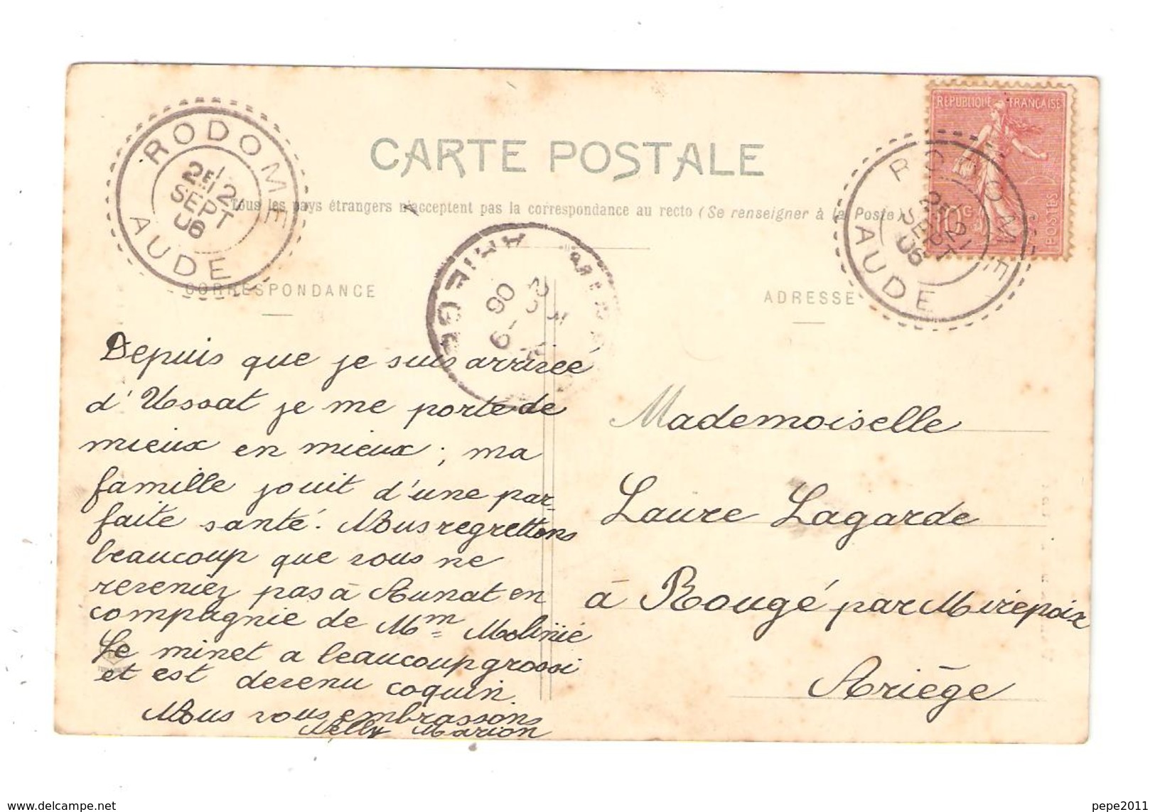 CPA  11 AXAT Funiculaire 1906 - Axat