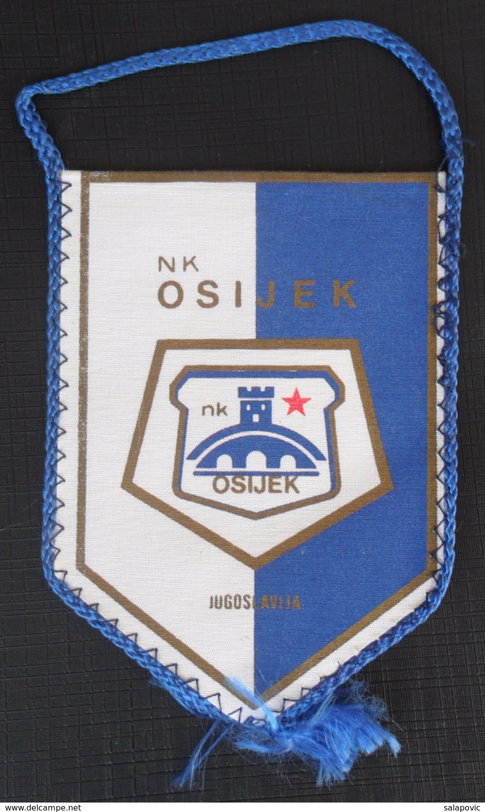 NK OSIJEK CROATIA, FOOTBALL CLUB, CALCIO OLD PENNANT - Bekleidung, Souvenirs Und Sonstige