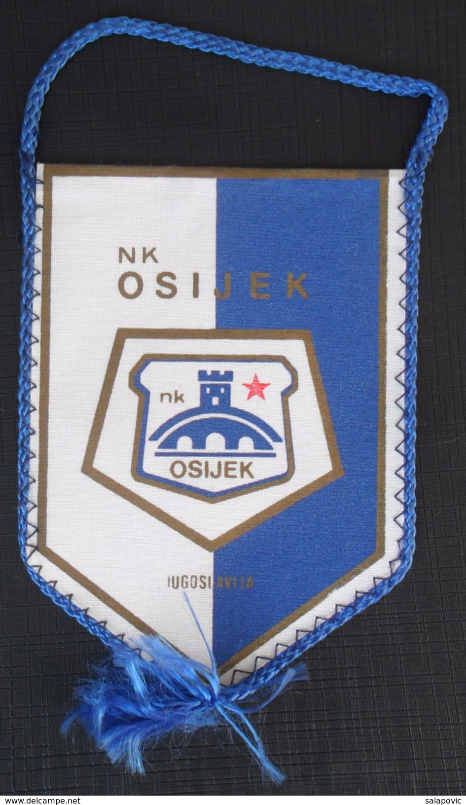 NK OSIJEK CROATIA, FOOTBALL CLUB, CALCIO OLD PENNANT - Habillement, Souvenirs & Autres