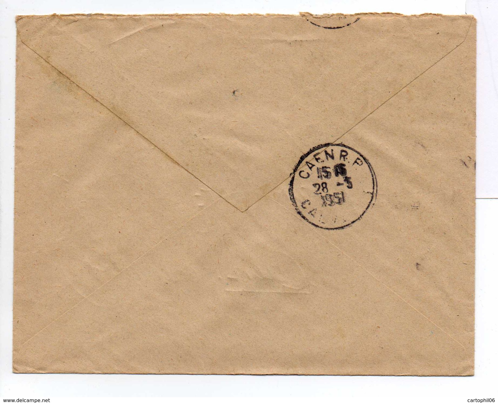 - FRANCE - Lettre Recommandée CAMBRAI C.P. N° 7 (Nord) Pour CAEN (Calvados) 24.3.1951 - A ETUDIER - - 1921-1960: Période Moderne