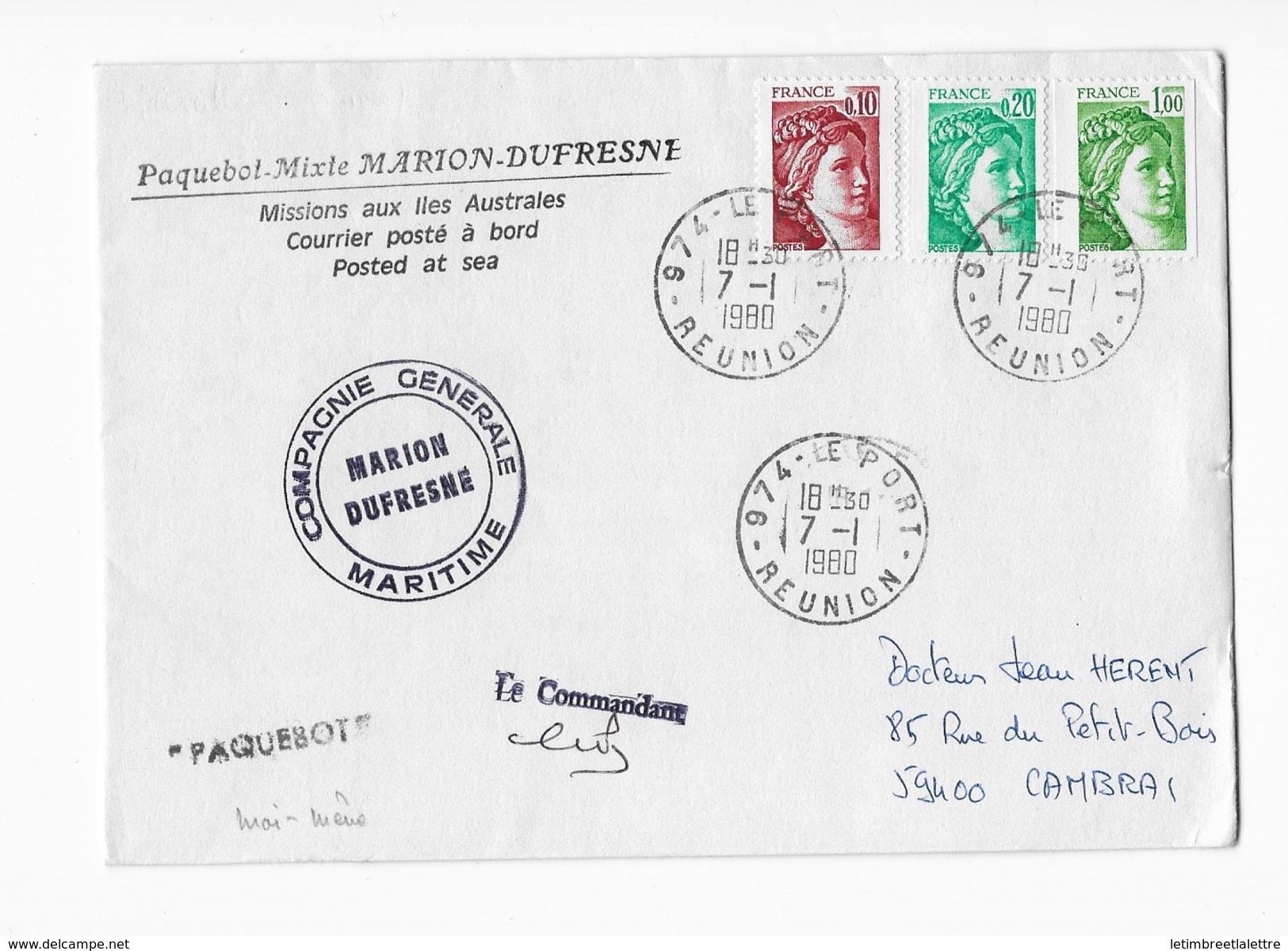 Paquebot-mixte Marion Dufresne Missions Aux Iles Australes - Covers & Documents