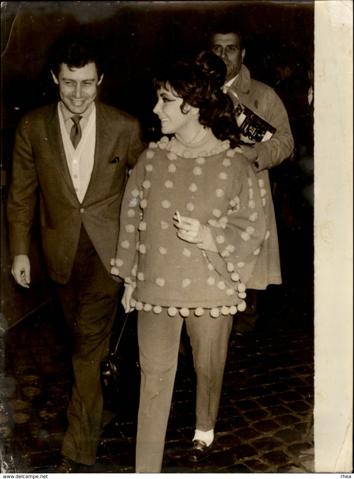 PHOTO - Photo De Presse - LIZ TAYLOR - Actrice - Eddie Fischer - 1962 - ROME - Célébrités