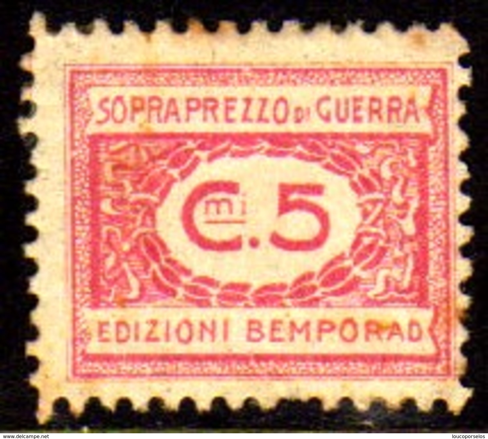 10535 Italia Selos De Sobrepreço De Guerra 5 Cts N (a) - Steuermarken