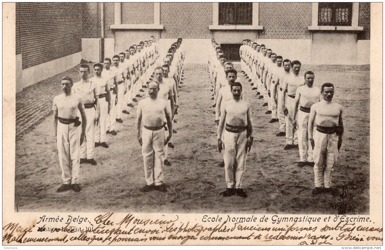 V8888 Cpa Militaire - Armée Belge - Ecole Normale De Gymnastique Et D'Escrime - Autres & Non Classés