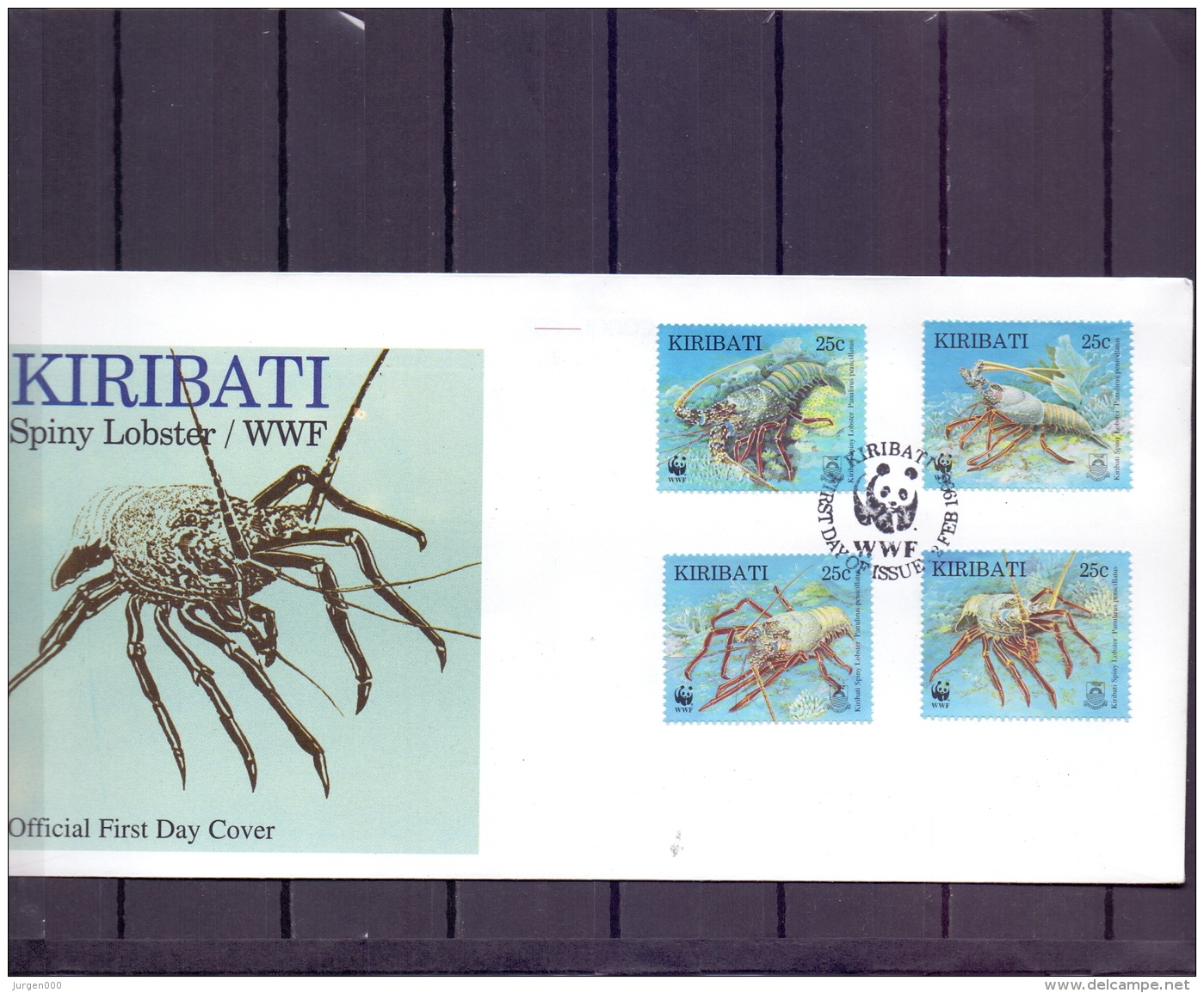 Kiribati - Spiny Lobster - FDC - 2/2/1998   (RM12239) - Crustaceans