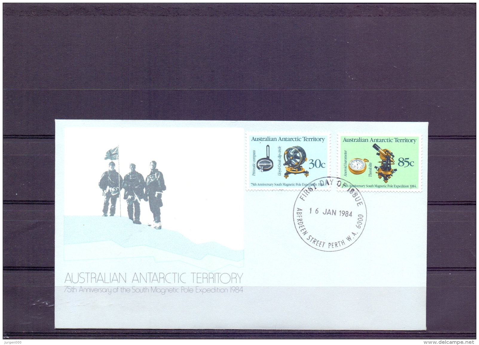 Australian Antarctic Territory -  FDC - Aberdeen Street Perth W.A. 6000 - 16/1/1984  (RM12336) - Polarforscher & Promis