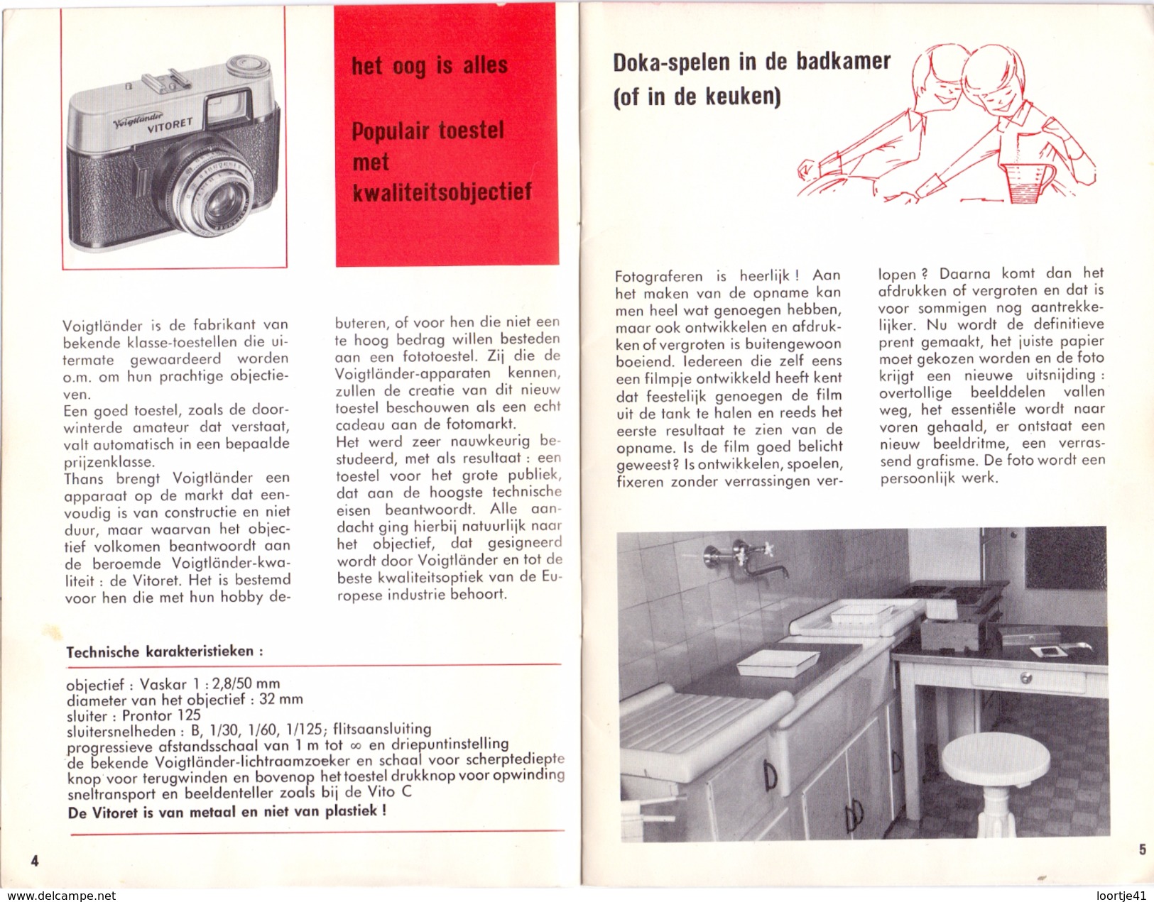 Magazine - Tijdschrift Fotografie Foto Amateur Service - Pub Reclame - Gevaert Mortsel Antwerpen 2/ 1962 - Pratique
