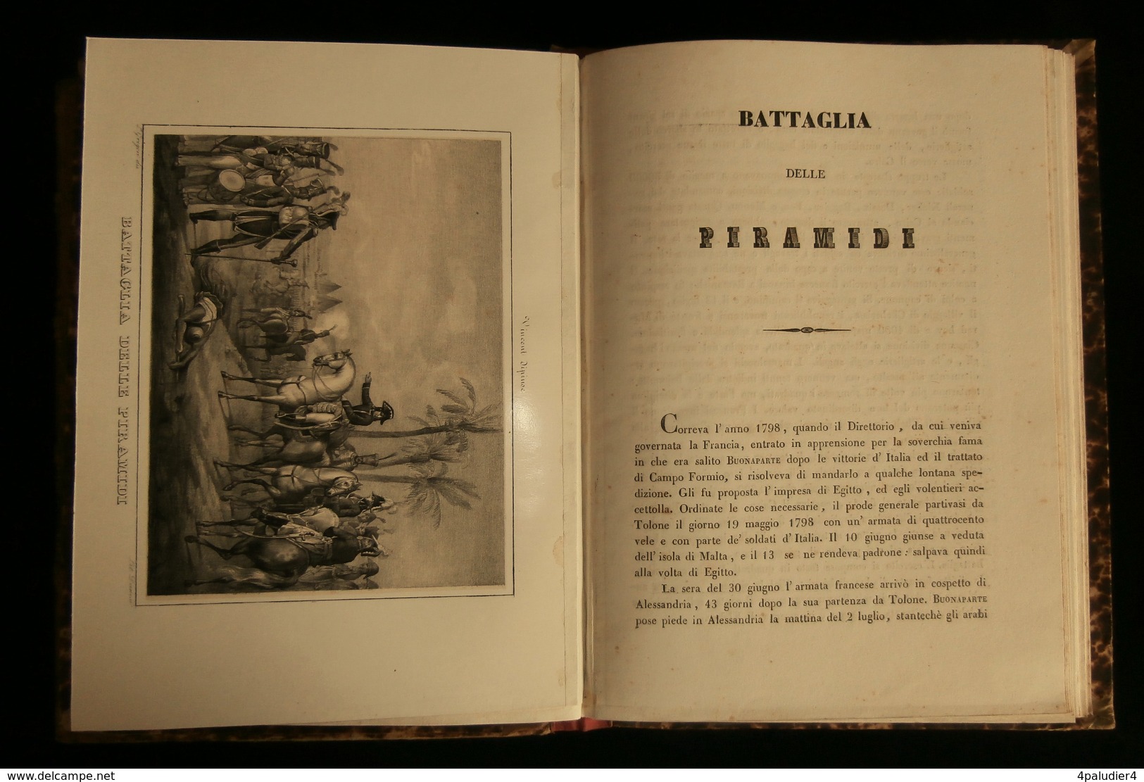 ( Napoleon Bonaparte Italie Premier Empire ) FATTI D'ARMI DI NAPOLEONE BONAPARTE NAPOLI  XIXe Siècle 40 Planches - Livres Anciens