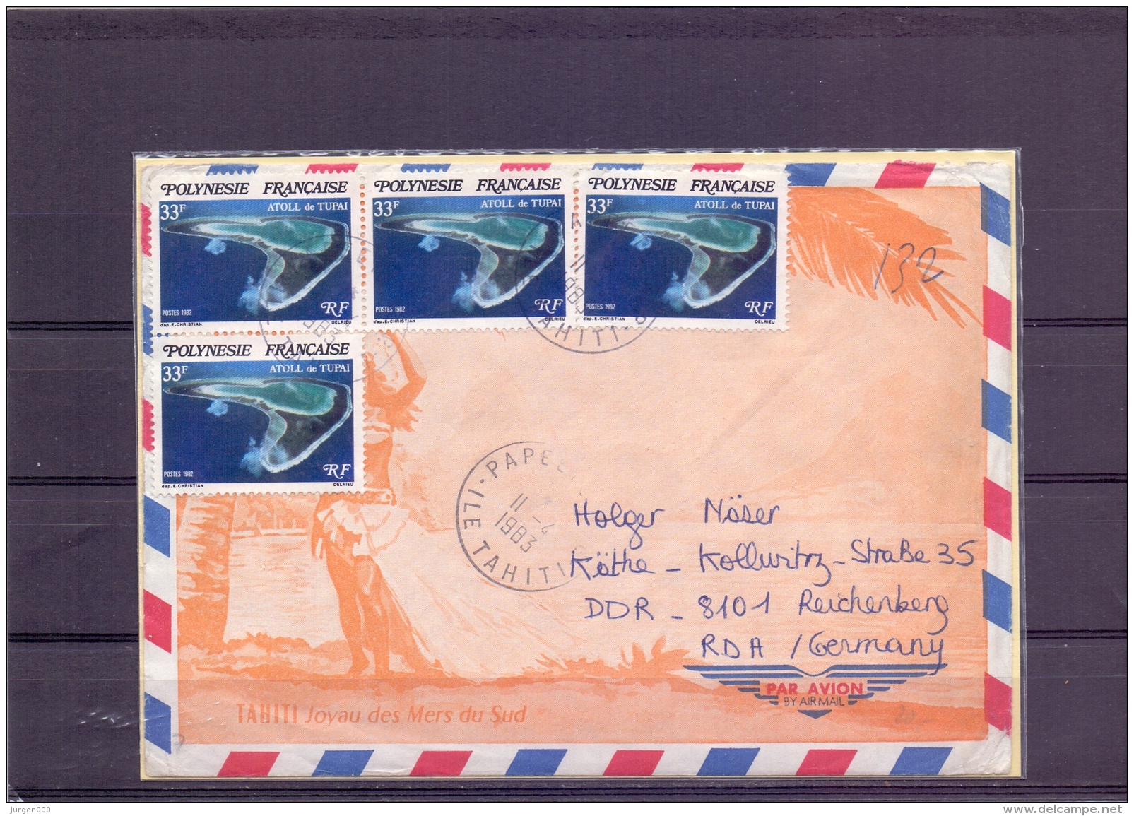 Polynesie Française - Atoll De Tupai -  Tahiti 1983     (RM12501) - Géographie