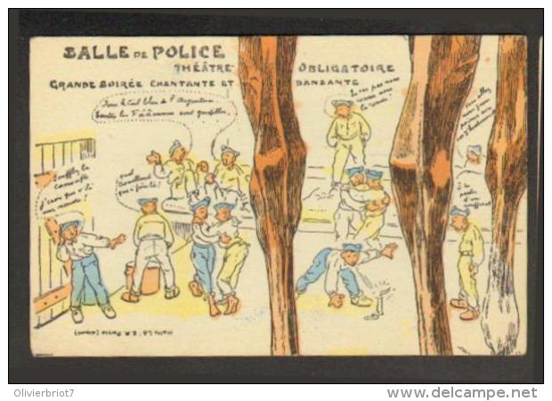 Fantaisie-Militaire - Carte Issue D'un Puzzle - Salle De Police - Guerra 1914-18