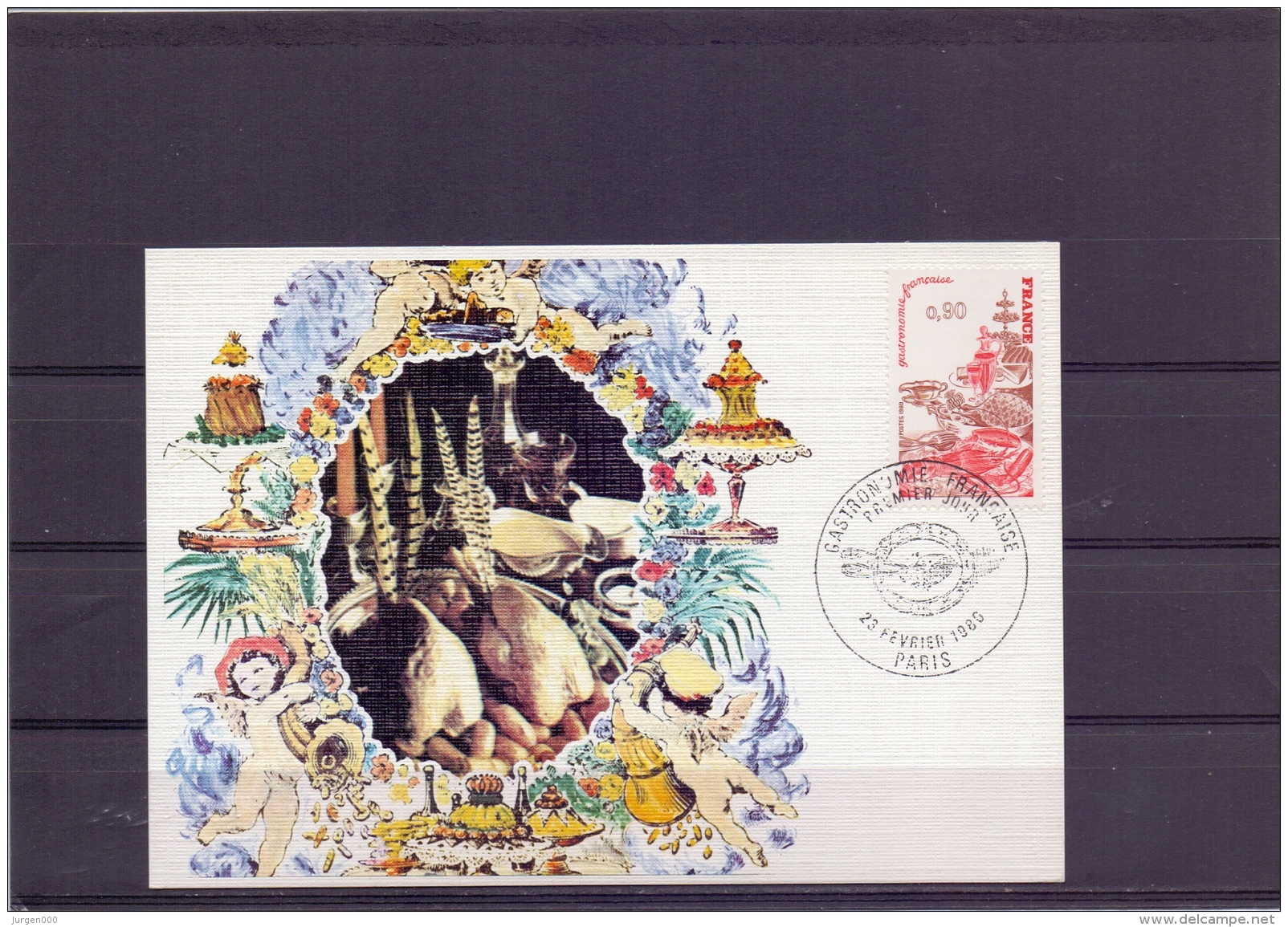 France - Gastronomie Française - FDC - Paris 23/2/1980     (RM12973) - Crustacés