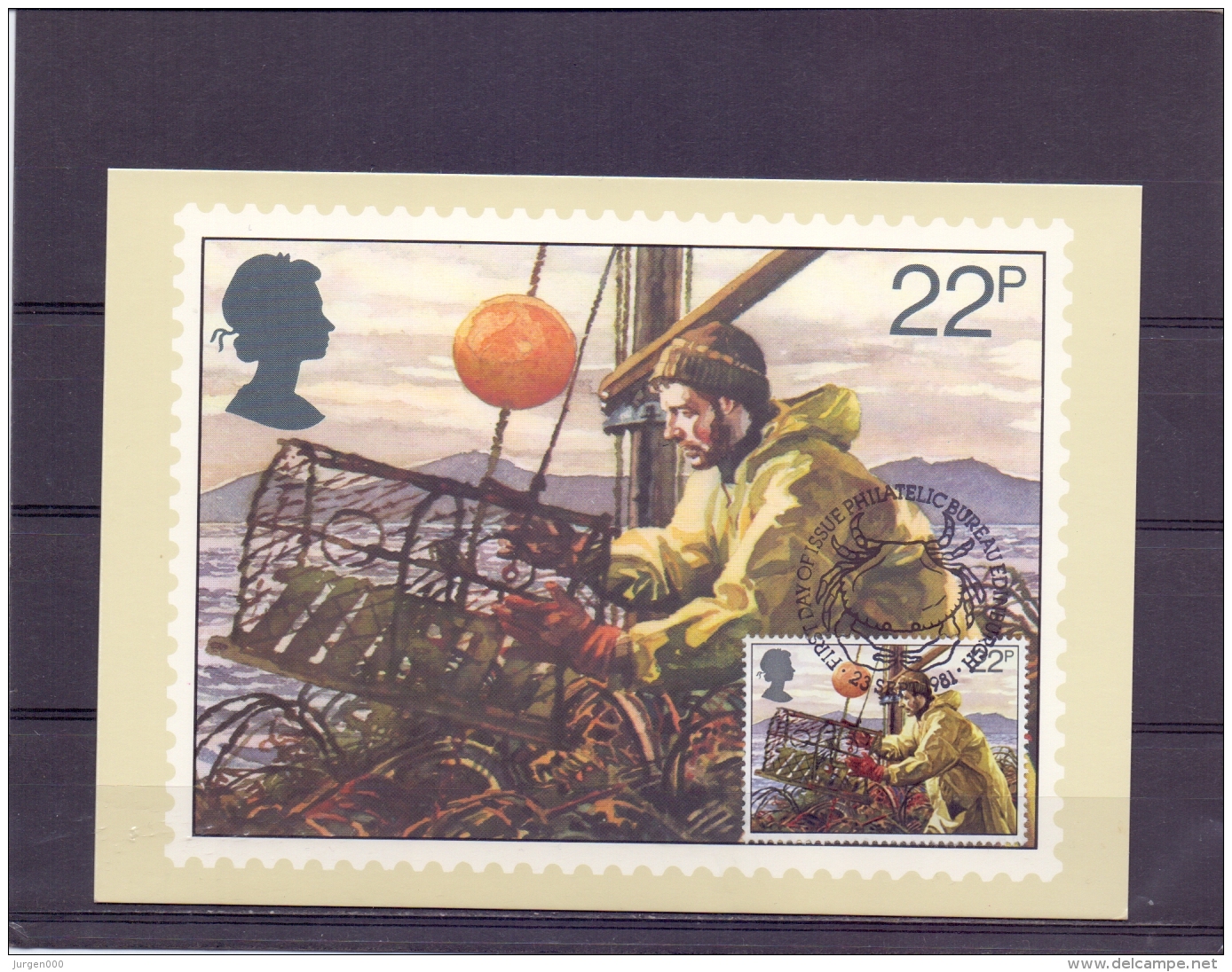 Great Britain - Lobster Potting -  Edinburgh 23/9/1981    (RM12978) - Crustacés