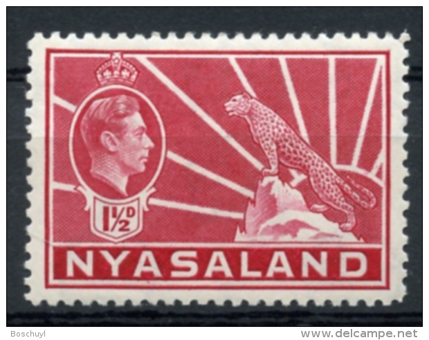 Nyasaland, 1938, King George VI, Definitive, MH, Michel 56 - Nyasaland (1907-1953)