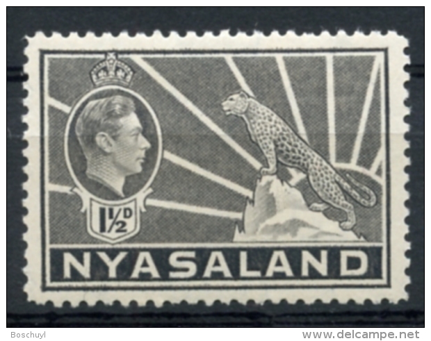 Nyasaland, 1942, King George VI, Definitive, MNH, Michel 57 - Nyassaland (1907-1953)