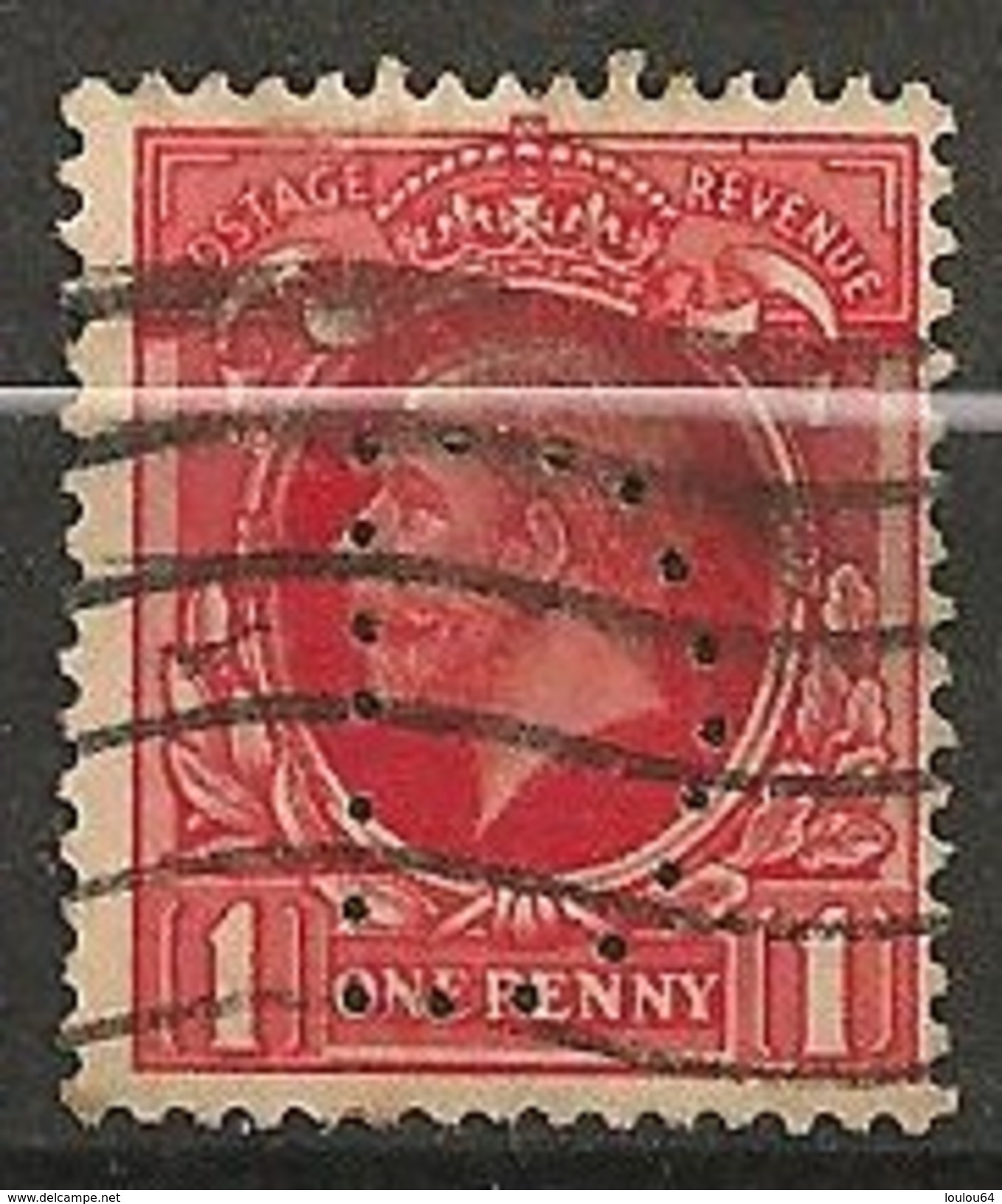 Timbres - Grande-Bretagne - George V - 1929-1934 -  1 P. - N° 188 - Perforé - - Used Stamps
