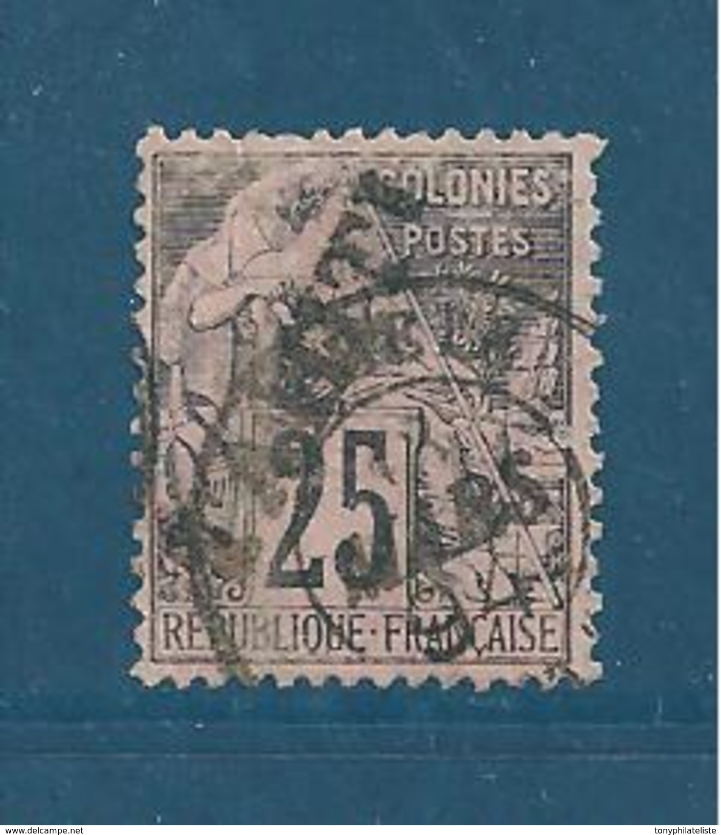 Colonie Tahiti Timbre De 1893 N°15 Oblitéré Cote 55&euro; - Used Stamps