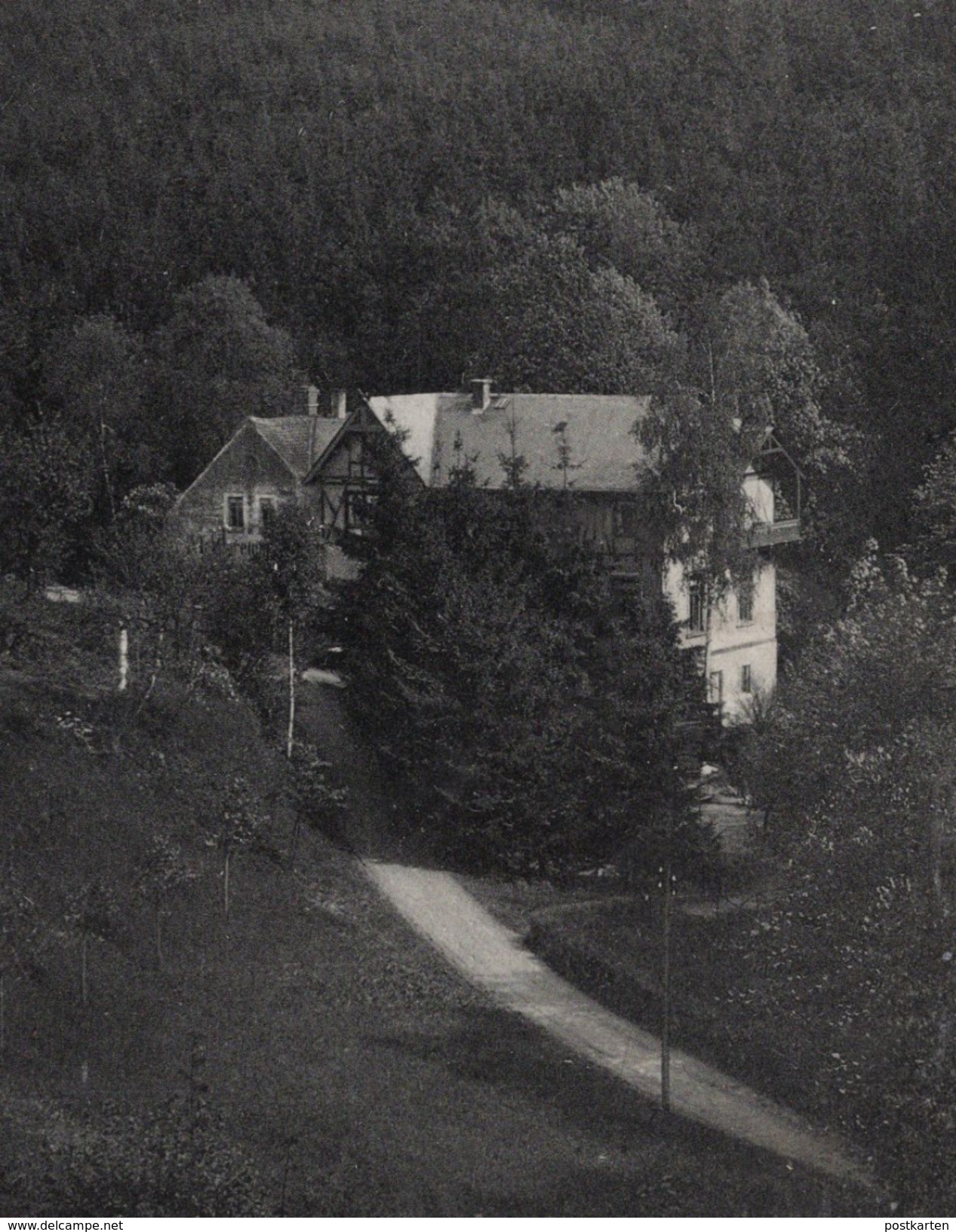 ALTE POSTKARTE GRUSS AUS DER MARGARETENMÜHLE Roßwein Rechteckstempel Posthilfsstelle Haßlau über Döbeln Margarethenmühle - Doebeln