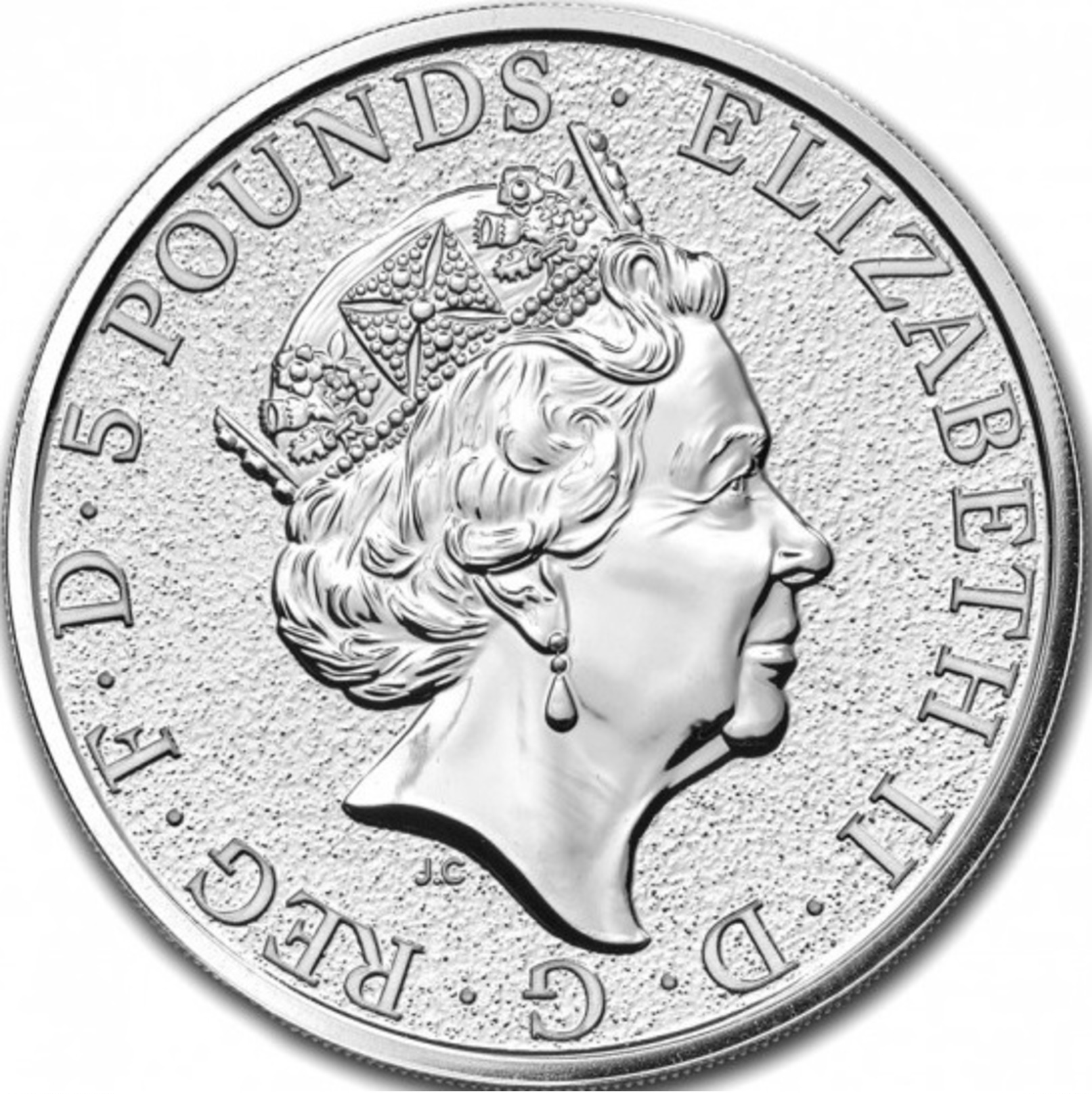 Grande-Bretagne, 5 Pounds 2017 - Argent Pur / Pure Silver UNC - 2 Pounds