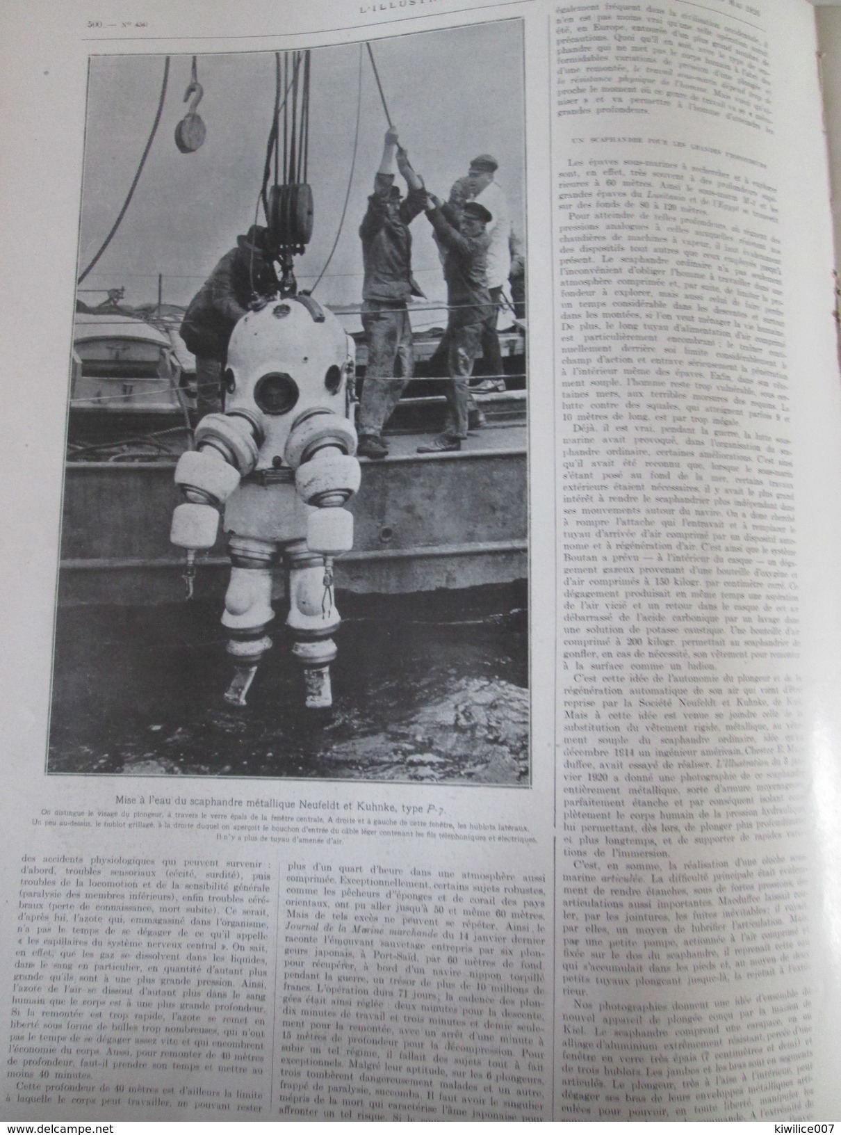 A La Recherche Des EPAVES Sous-marines  épave Scaphandrier  Plongée   Scaphandre  1926 - Non Classés