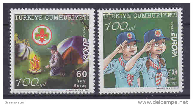 Europa Cept 2007 Turkey 2v ** Mnh (27710) - 2007