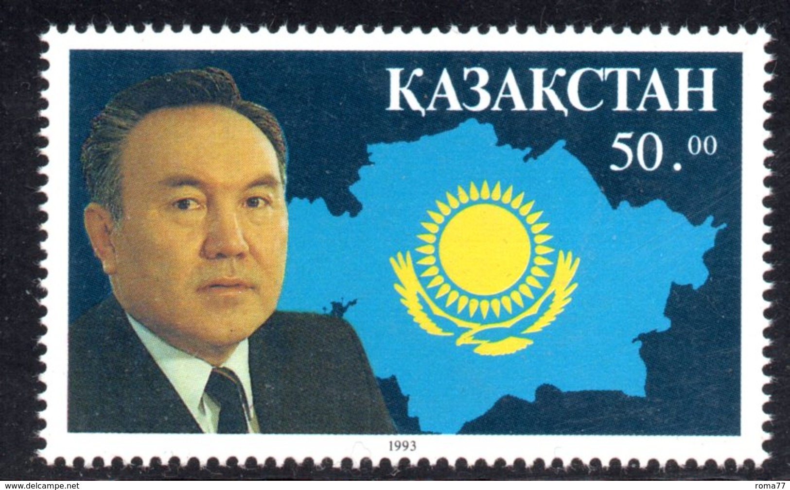 R1787 - KAZAKISTAN 1993 ,  Unificato Serie N. 29  ***  NAZARBAIEV - Kazakistan