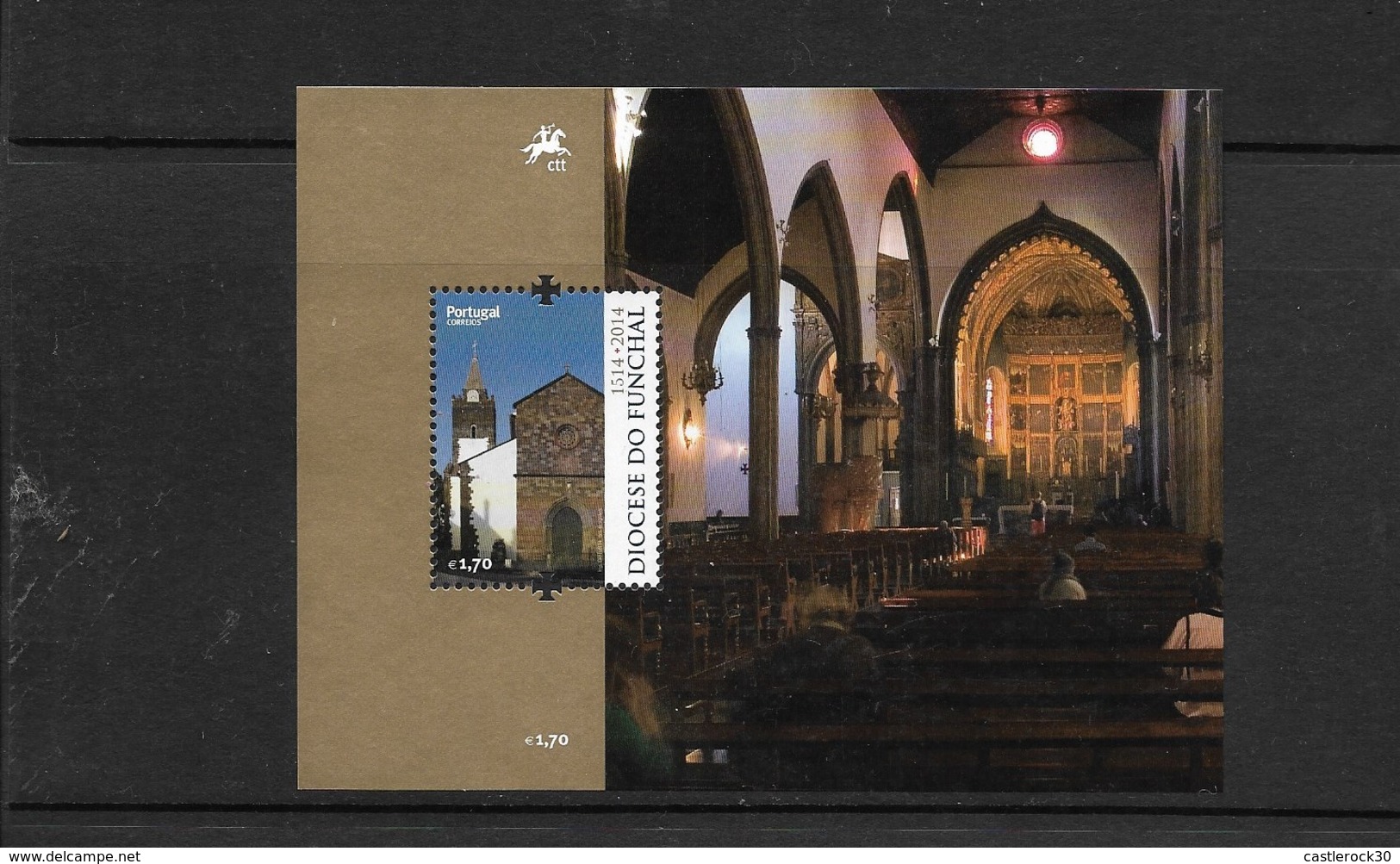 O) 2014 PORTUGAL, DIOCESE OF FUNDAL-ARCHITECTURE 1508, ROMAN CATHOLIC, SOUVENIR MNH - Neufs