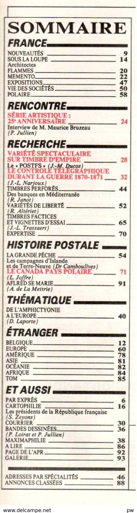 REVUE LE MONDE DES PHILATELISTES N° 407 De Avril 1987 - Français (àpd. 1941)