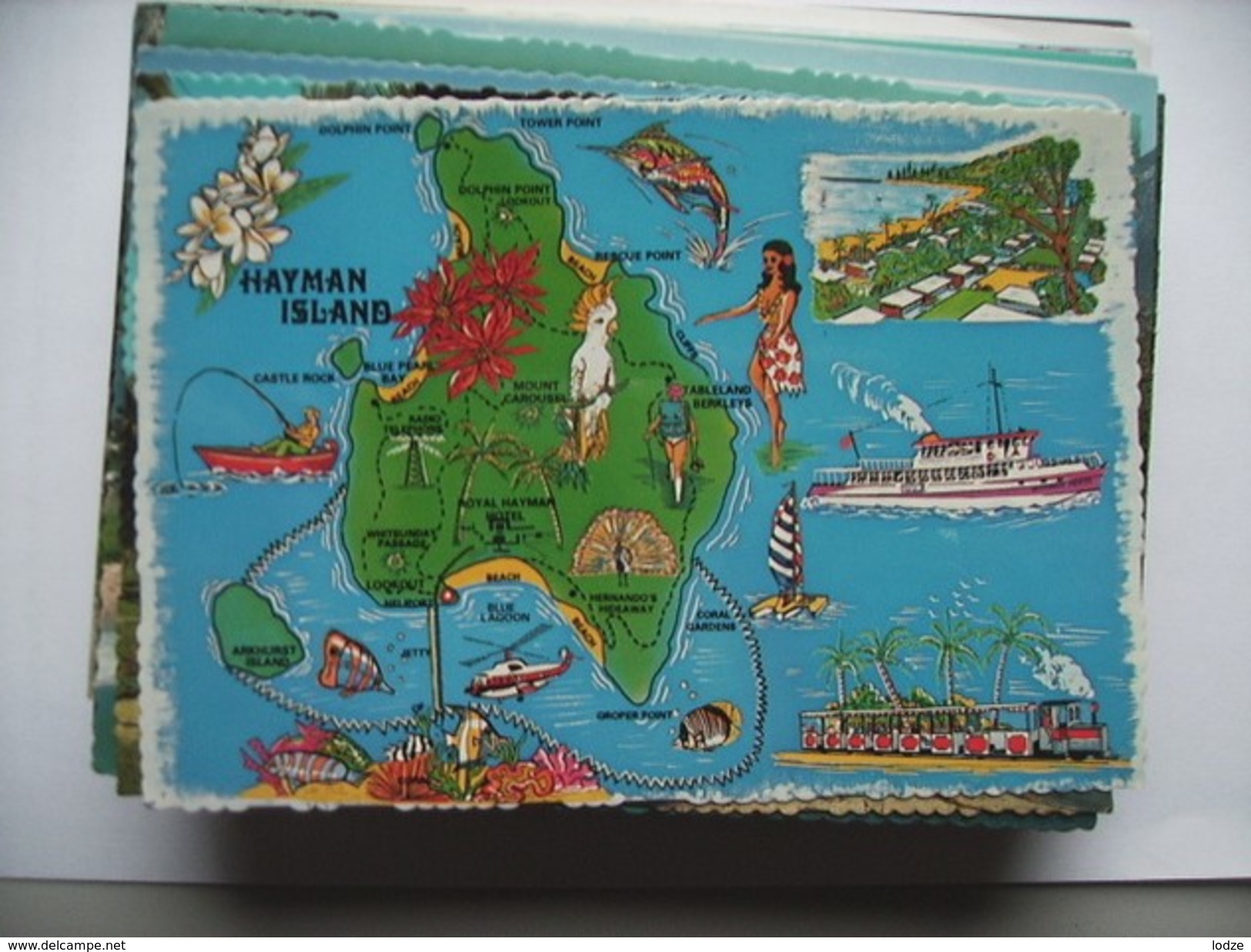 Australië Australia Queensland Map Hayman Island Great Barrier Reef - Great Barrier Reef