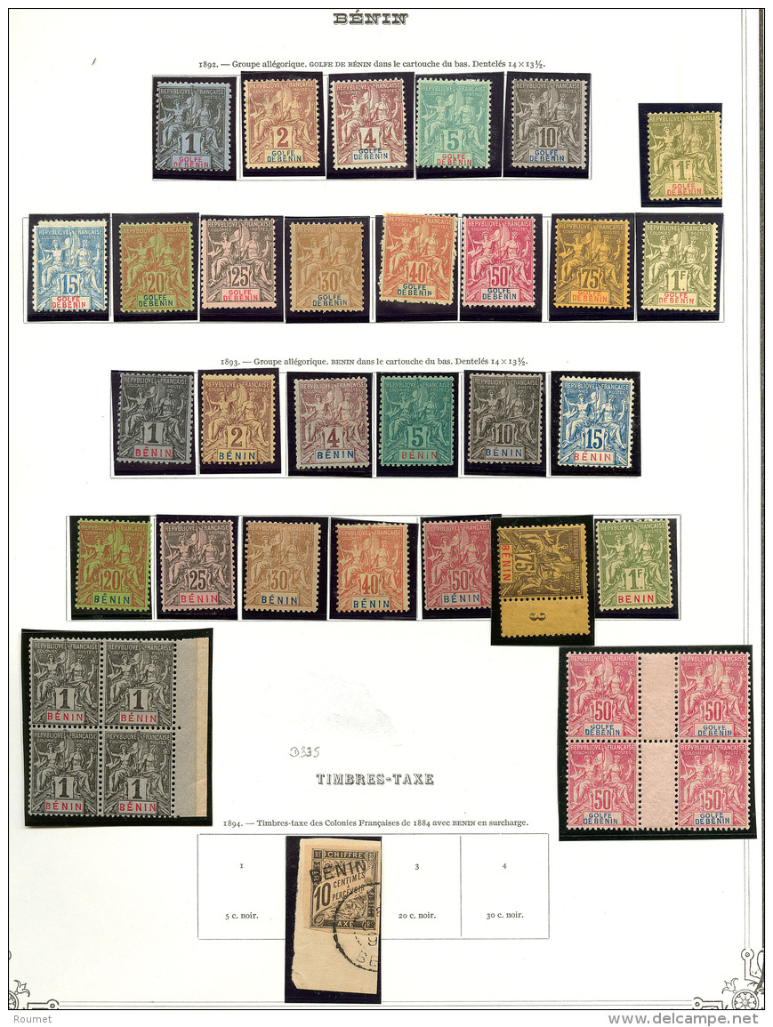 Collection. 1892-1894 (Poste, Taxe), Valeurs Et S&eacute;ries Moyennes, Nombreux Doubles Obl. - TB, B Ou Pd - Other & Unclassified