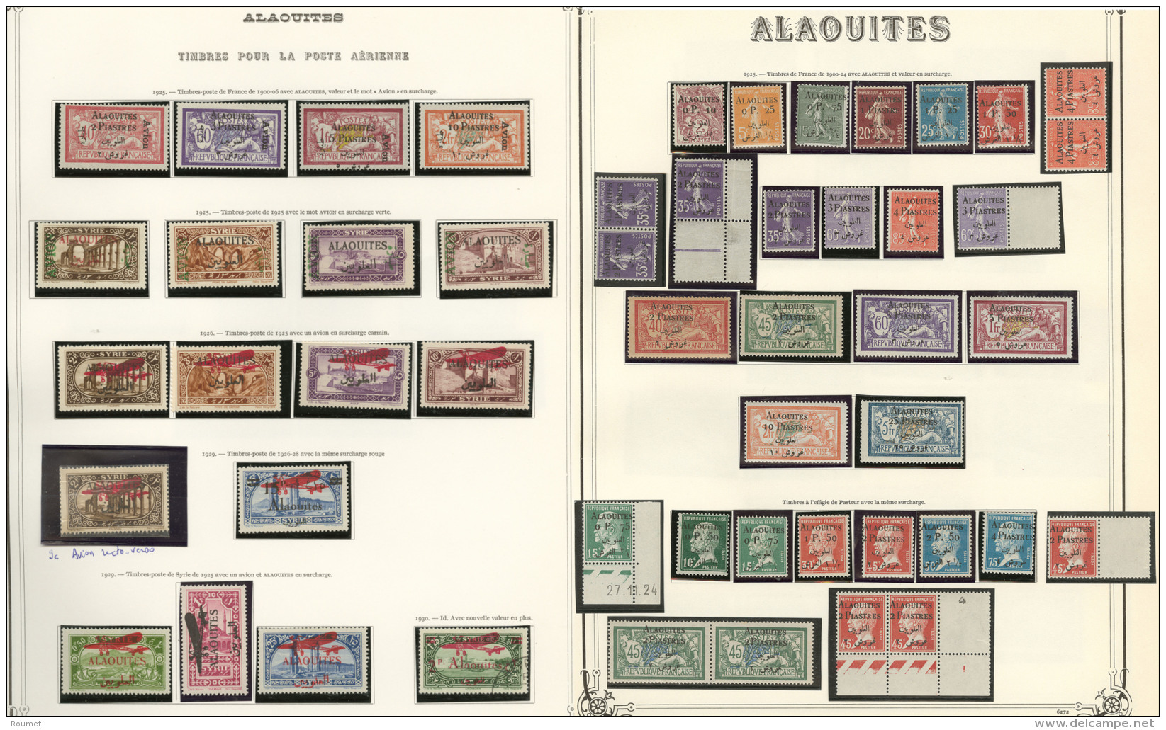 Collection. 1925-1929 (Poste, PA, Taxe), Valeurs Moyennes Et S&eacute;ries Compl&egrave;tes, Nombreux Doubles Obl. - TB - Other & Unclassified