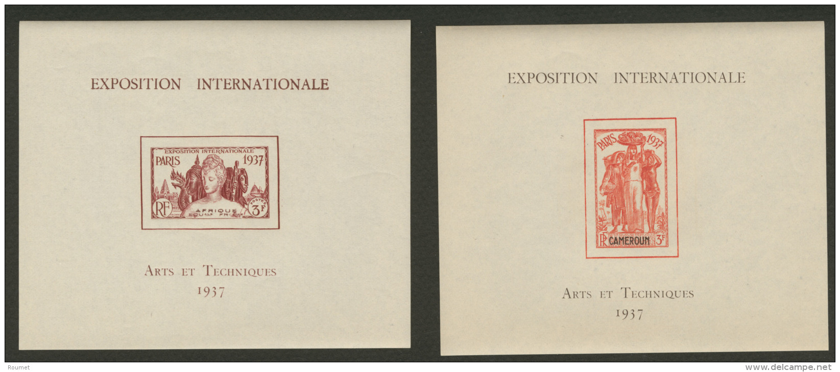Exposition Paris 1937. La S&eacute;rie Des 24 Blocs. - TB - Vide