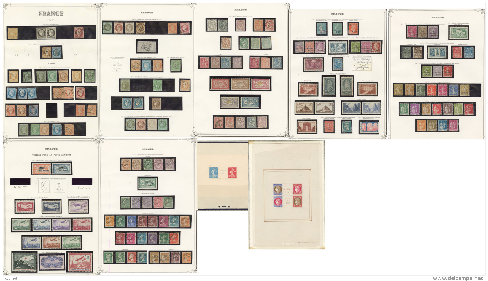 1849-1996 (Poste, PA, BF, Pr&eacute;os, Etc.), Bel Ensemble Quasiment Complet Apr&egrave;s 1900, Dont N&deg;155, 182, CA - Verzamelingen