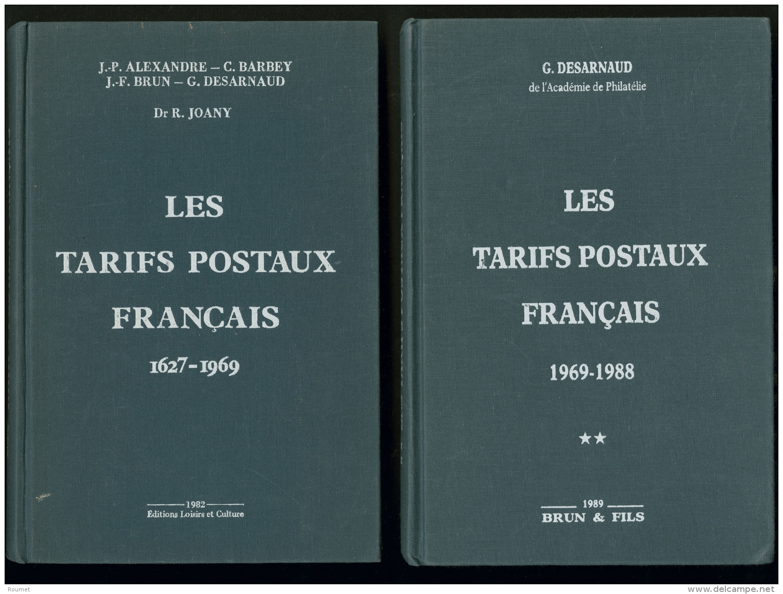 Les Tarifs Postaux Fran&ccedil;ais 1627-1988, En 2 Volumes Reli&eacute;s. - TB - Zonder Classificatie