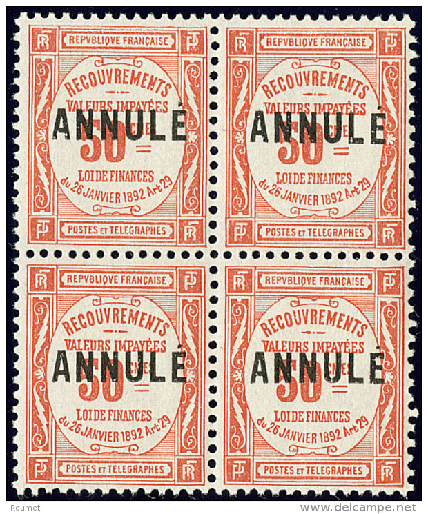 ANNULE. No 26, Bloc De Quatre, Tr&egrave;s Frais. - TB - Cursussen