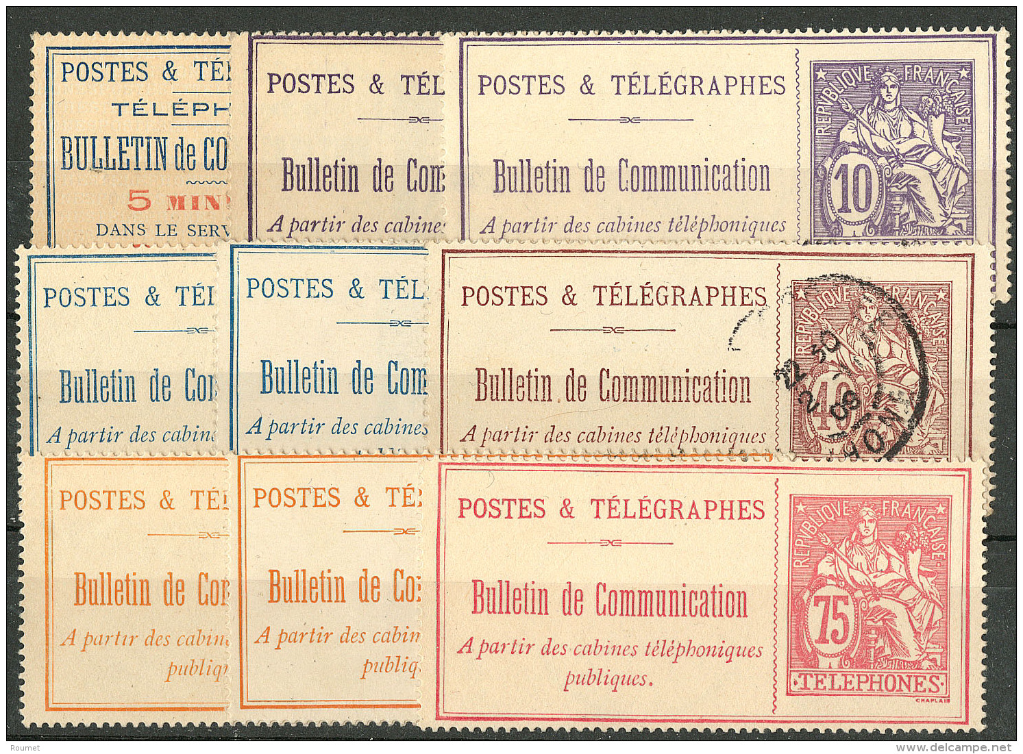 Nos 15, 22(2), 24(2), 26, 27(2), 28, Quatre Ex (*). - TB, B Ou Pd - Telegraaf-en Telefoonzegels