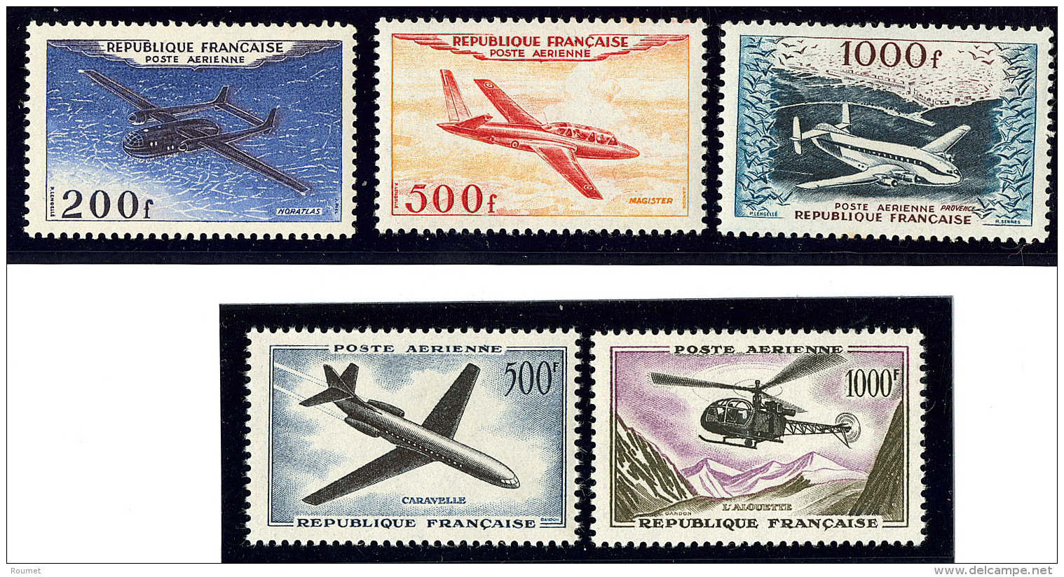 Nos 31 &agrave; 33, 36, 37. - TB - 1927-1959 Postfris