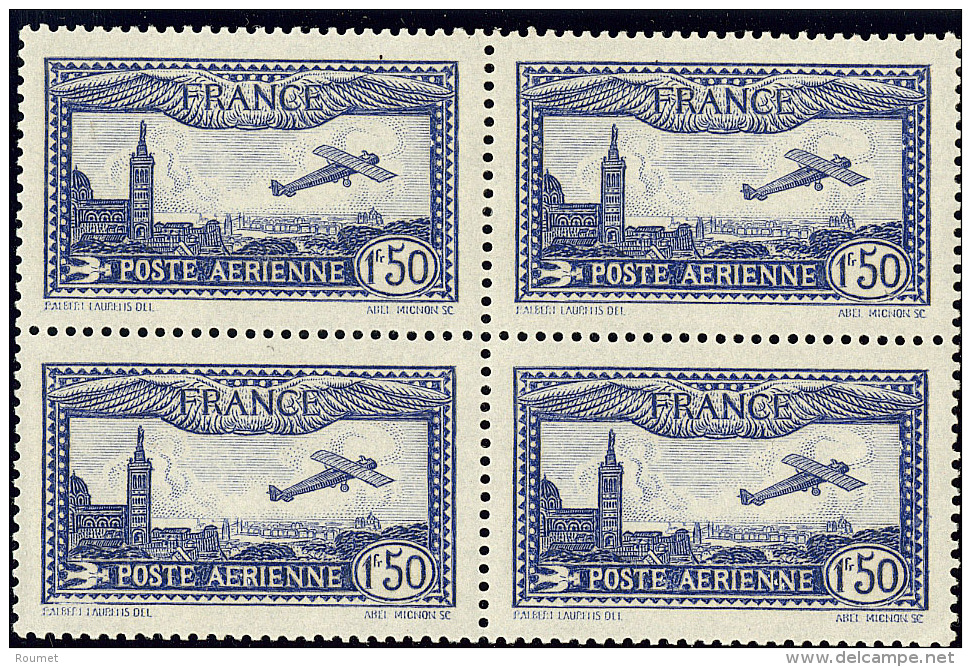 No 6a (Maury 6b), Outremer, Bloc De Quatre (deux  Ex *). - TB - 1927-1959 Postfris