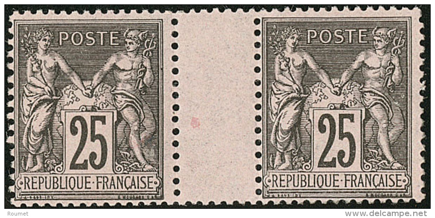 No 97, Paire Interpanneaux, Tr&egrave;s Frais. - TB - 1876-1878 Sage (Type I)