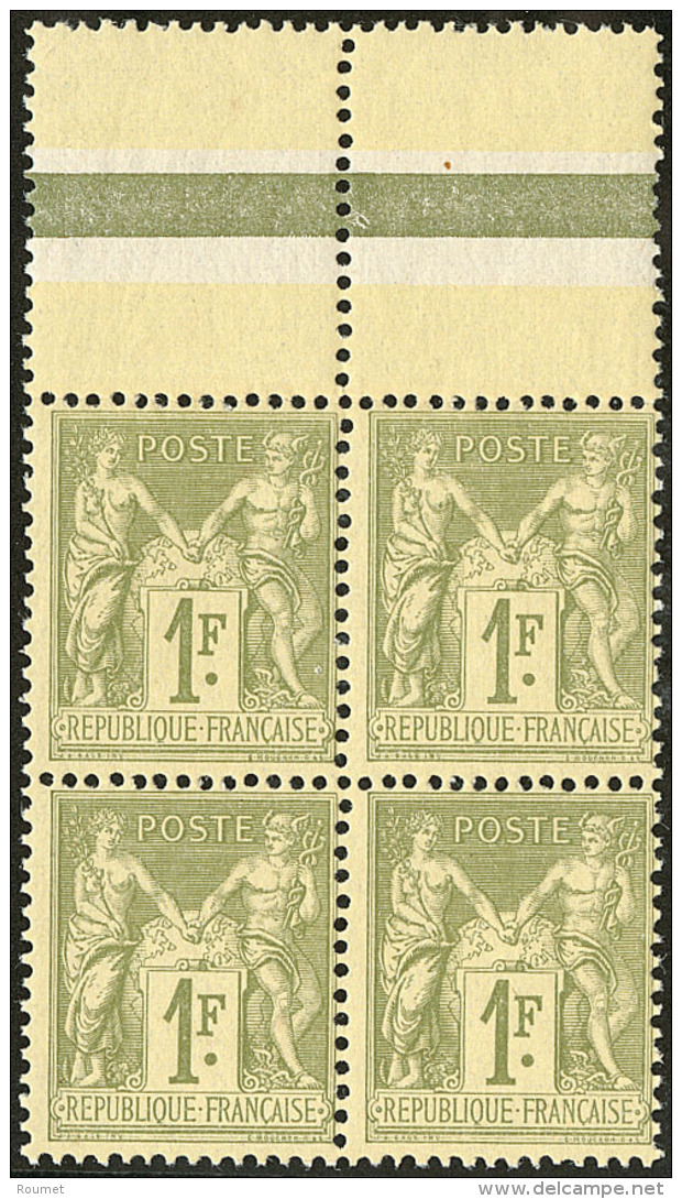 No 82, Bloc De Quatre Bdf, Tr&egrave;s Frais. - TB - 1876-1878 Sage (Type I)