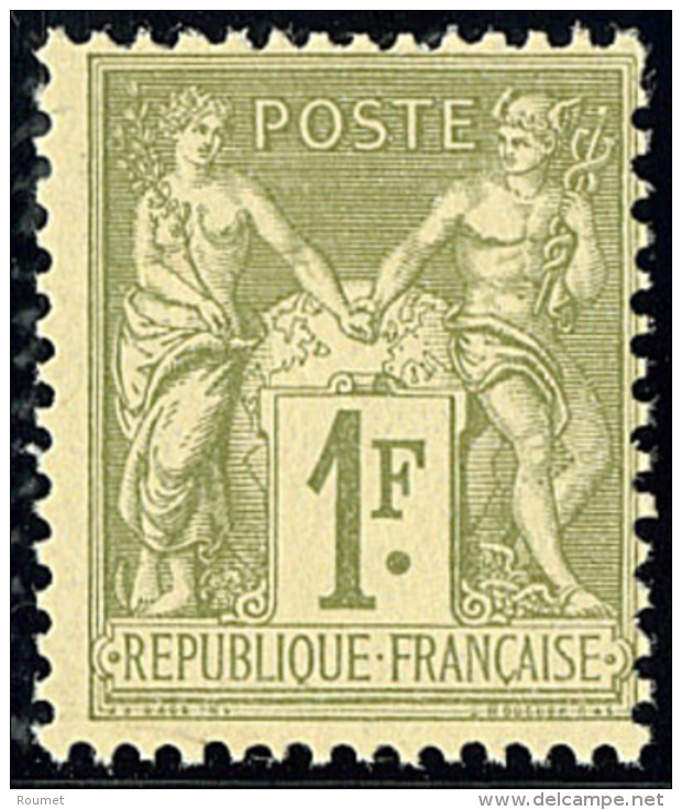 No 82, Vert Olive, Tr&egrave;s Frais. - TB - 1876-1878 Sage (Type I)